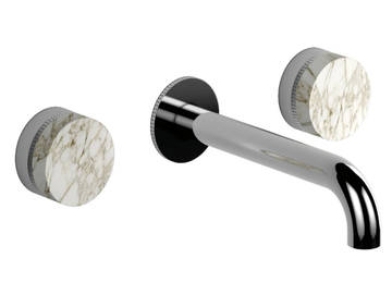 MACARONS - 3 hole metal washbasin tap with individual rosettes by RUBINETTERIE STELLA - view 2